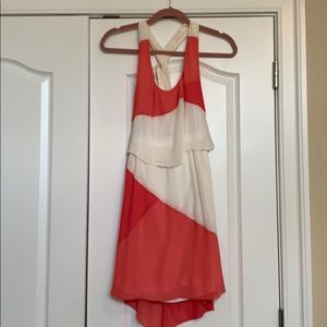 White/Pink Aryn K party dress